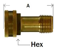 Swivel - FGH x Male Pipe Diagram